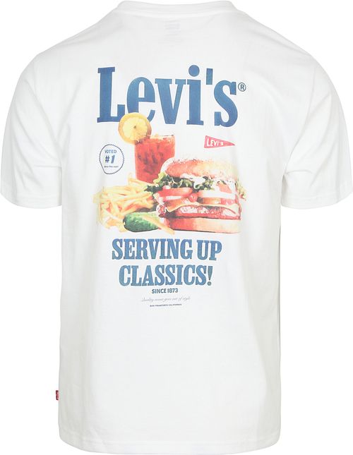 Levi T-skjorte Relaxed Fit Hvit Product / Achterkant