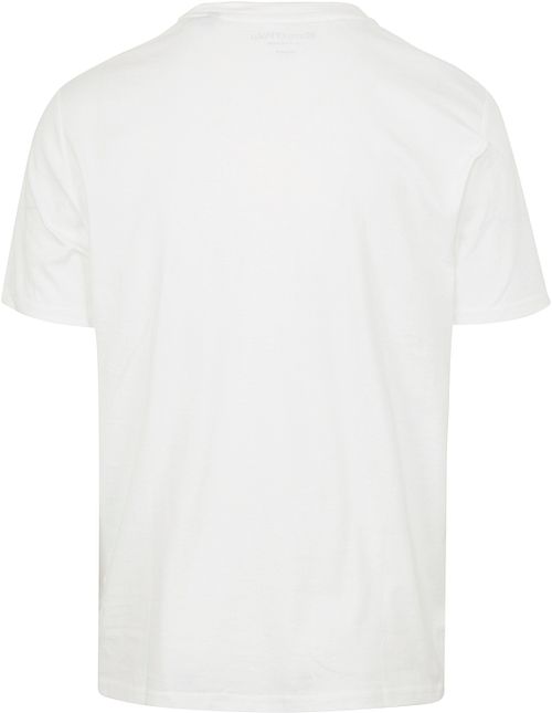 Marc O'Polo T-Shirt Logo Wit Product / Achterkant