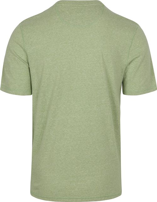 Scotch And Soda T-tröja Melange Grön Product / Achterkant