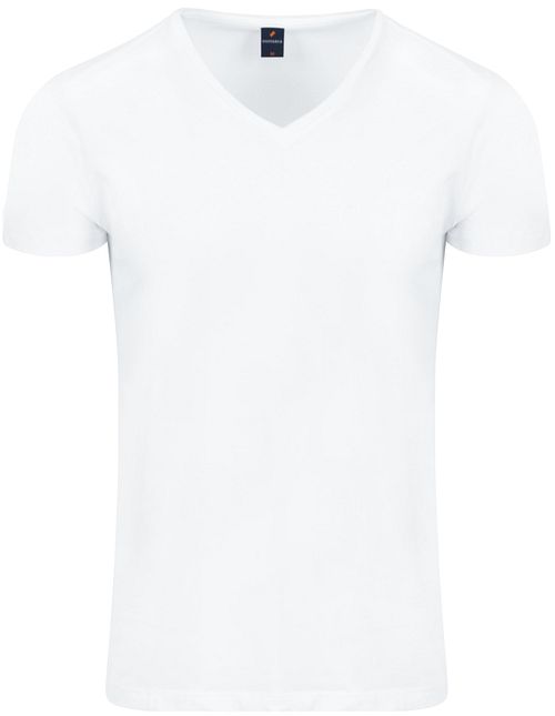 Suitable Vitasu T-skjorte V-hals Hvit 6-pakning Product