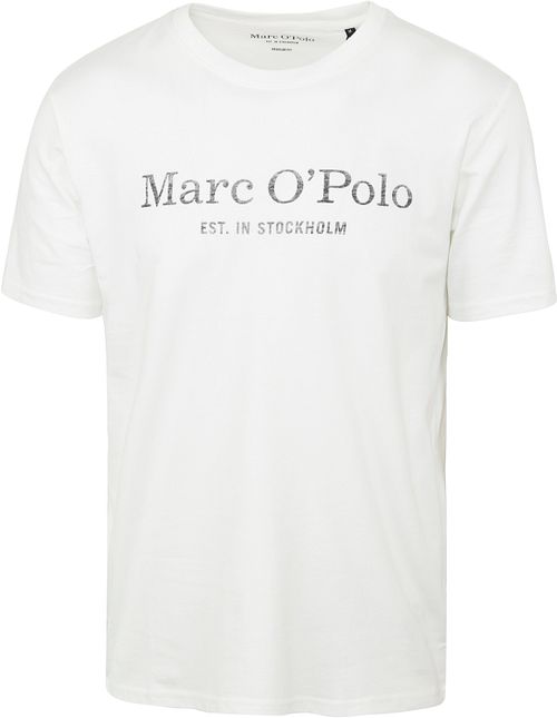 T-Shirt Marc O'Polo con logo en blanco Product