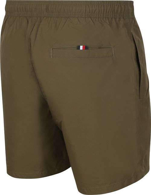 Średniej długości szorty kąpielowe Tommy Hilfiger z troczkiem, w kolorze Army Green Product / Achterkant