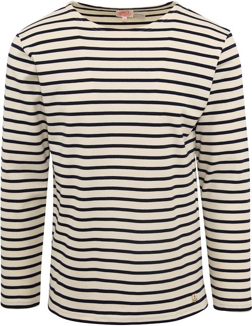 Armor-Lux Sweater Stripes Black Ecru Product