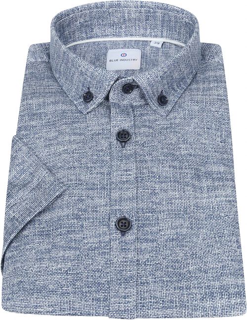 Blue Industry SS Shirt Jersey Melange Blue Product / Detail