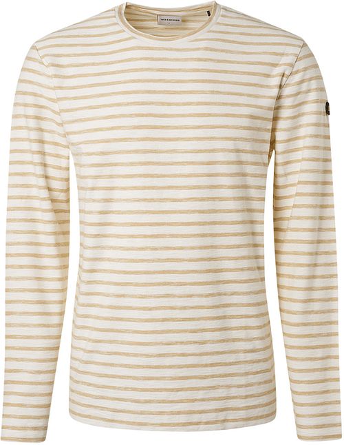 No Excess T-Shirt de manga larga a rayas beige Product
