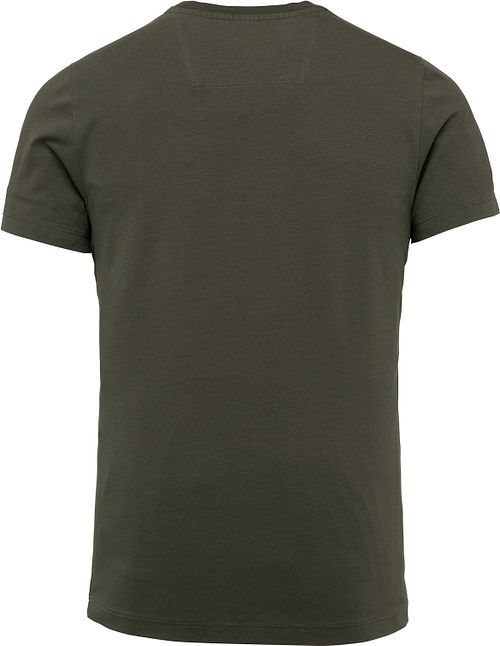 T-Shirt con logo PME Legend verde oscuro Product / Achterkant