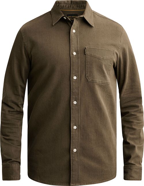 PME Legend Colored Denim Chemise Beluga Vert