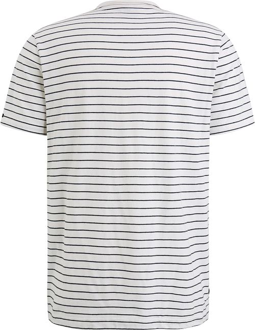 PME Legend Rutig T-shirt Vit Product / Achterkant