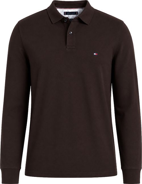 Tommy Hilfiger Longsleeve Polo Bruin Product
