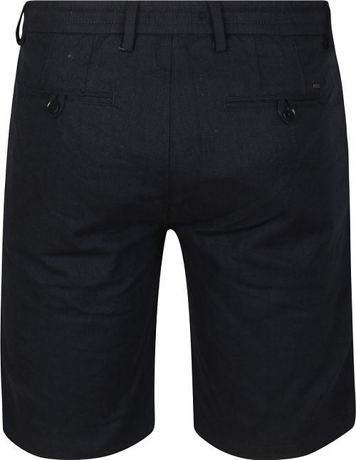 Vanguard V11 Kort Herringbone Linnenmix Navy Product / Achterkant