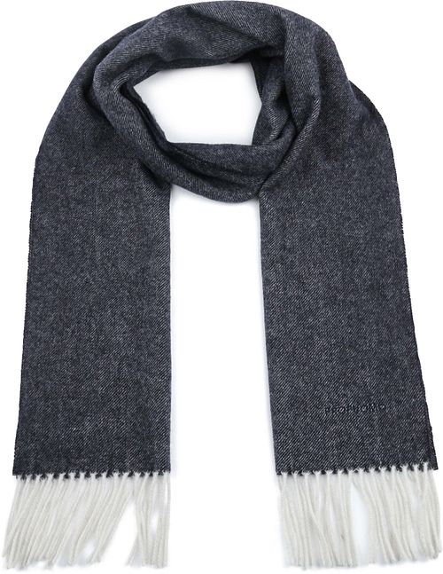 Bufanda de lana de cordero Profuomo azul marino Product