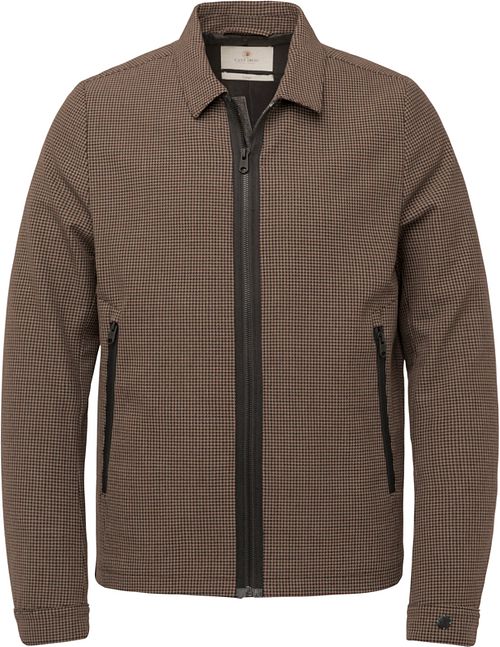 Cast Iron Zip Jacket a quadri marrone Product