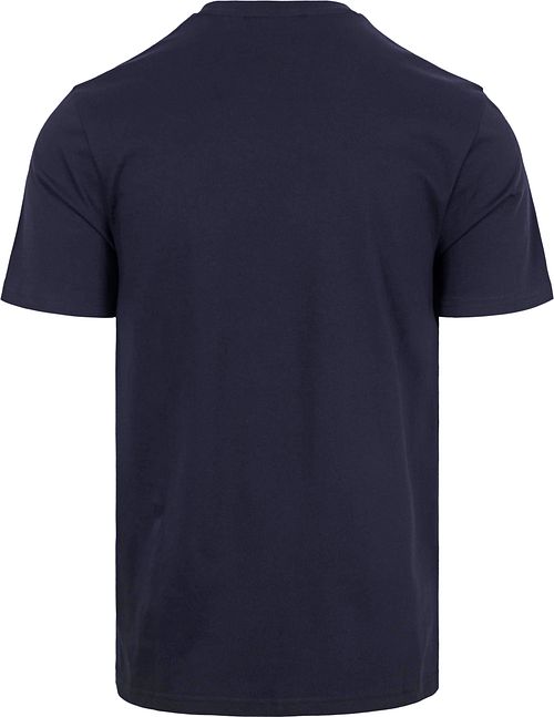 Lyle and Scott T-shirt Plain Marine Product / Achterkant