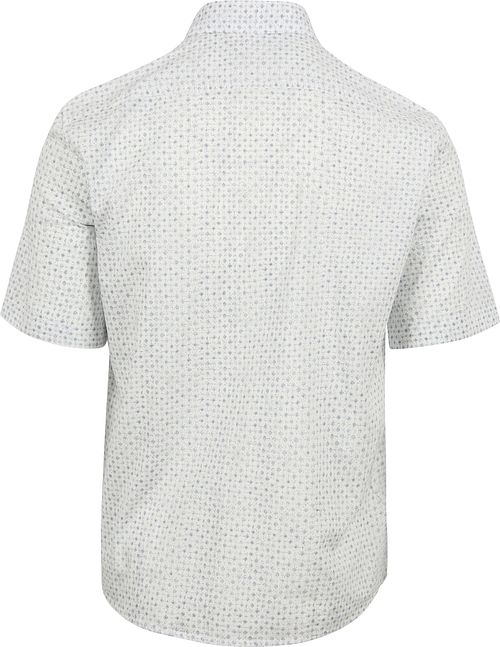 Marc O'Polo Overhemd Short Sleeves Print Wit Product / Achterkant
