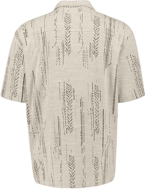 No Excess Kit Camicia Casual Jacquard Maniche Corte Off-White Product / Achterkant