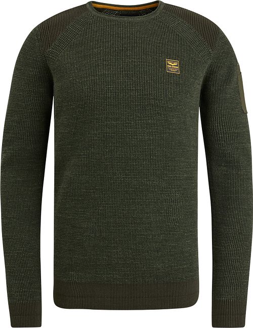 PME Legend Genser Rib Melange Mørkegrønn Product