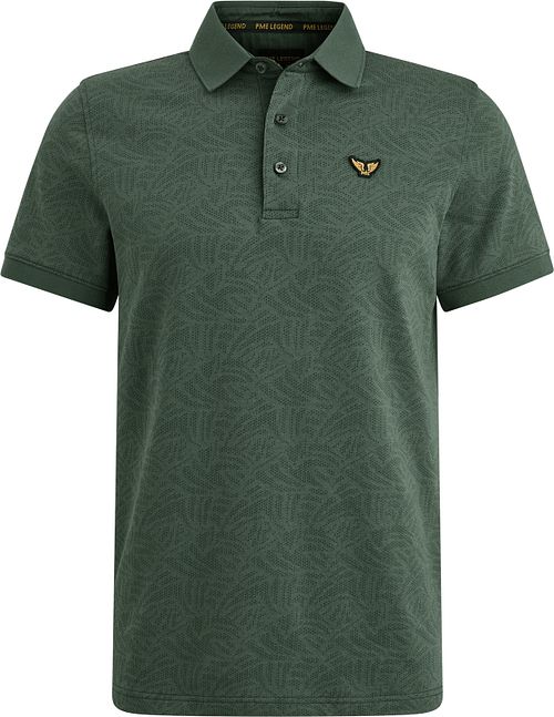 PME Legend Polo Shirt Jacquard Jersey Olive Green Product