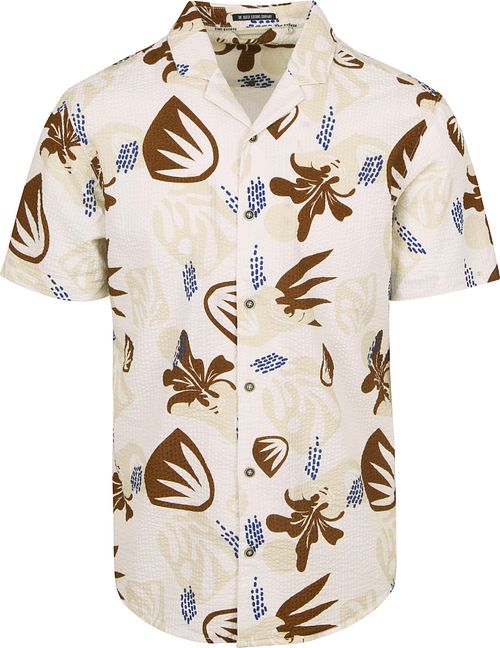 Camisa de manga corta No Excess Seersucker beige Product