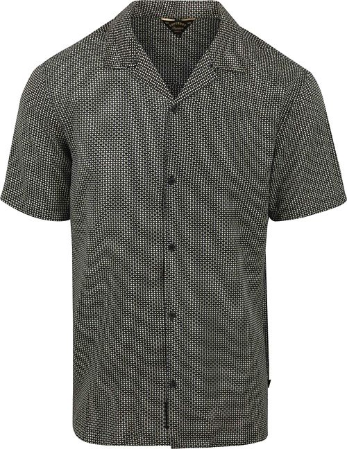 Koszula Superdry z krótkim rękawem czarna Lucy Mono Print Product