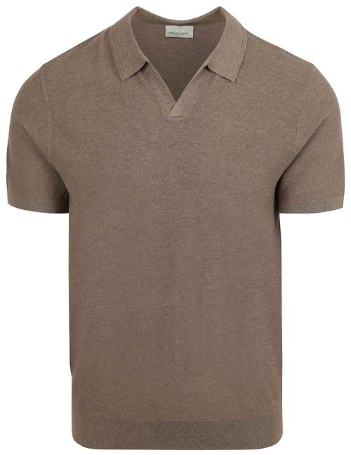Koszulka polo Profuomo Riva Luxury Structure w kolorze taupe Product