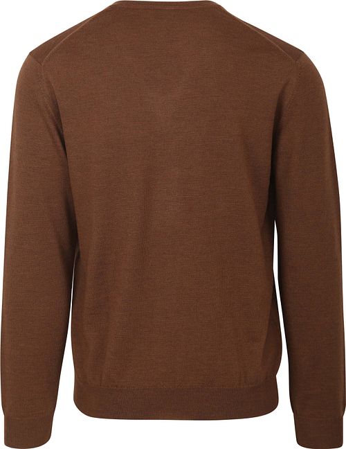 Olymp Casual Pull Laine Marron Product / Achterkant