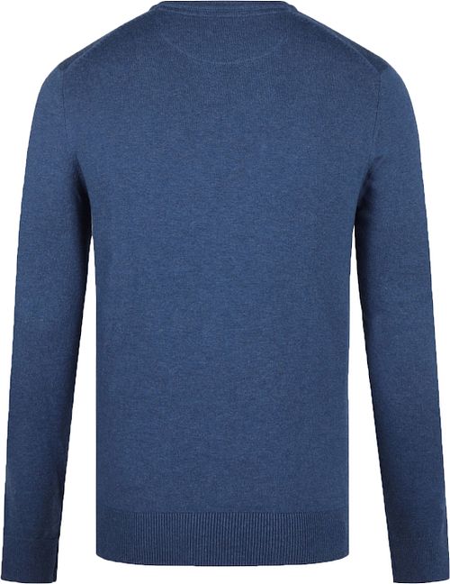 McGregor Trui Wolmix Mid Blauw Product / Achterkant