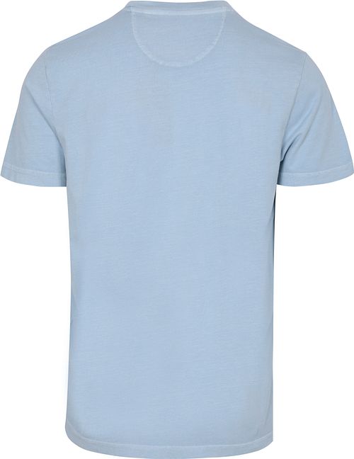 NZA T-shirt Faded Logo Sky Blue Product / Achterkant