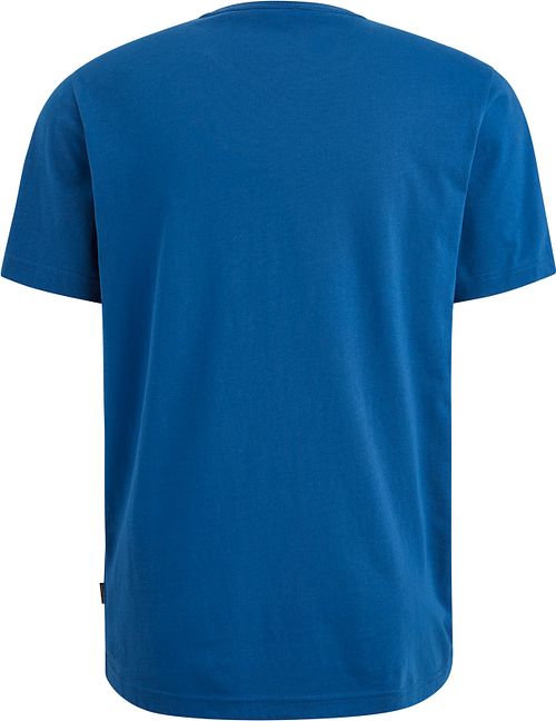 PME Legend Single Jersey T-Shirt Druck Blau Product / Achterkant