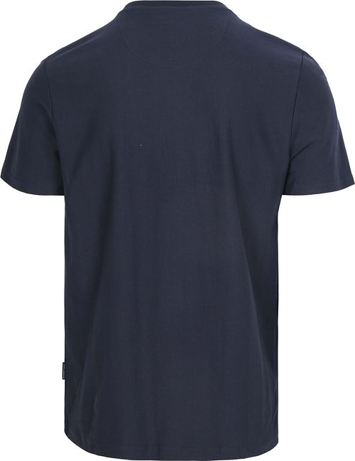 State of Art T-shirt Fiskbensmönster Mörkblå Product / Achterkant