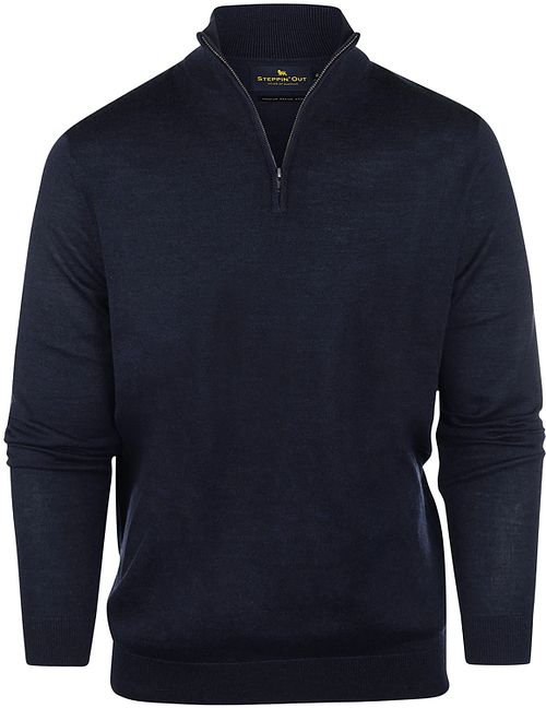 Steppin' Out Half Zip Pullover Merinowolle Navy Product