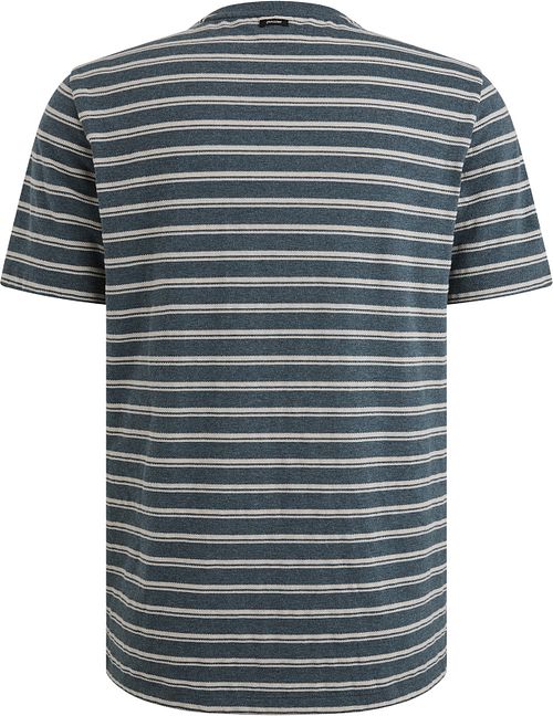 Vanguard T-Shirt Jersey Bleu Melange Product / Achterkant