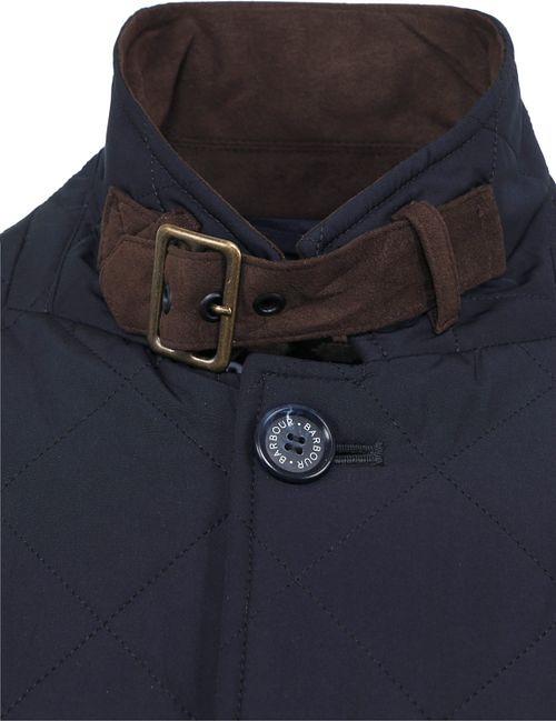 Barbour Veste Lutz Quilted Bleu Foncé Product / Detail