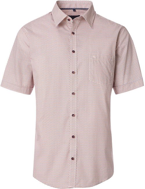 Camisa CASAMODA de manga corta con estampado naranja Product