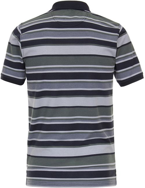 Casa Moda Poloshirt Streep Groen Product / Achterkant