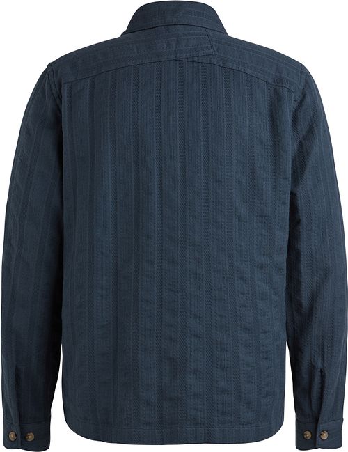 Cast Iron Tröja i Dobby-Rand Marinblå Product / Achterkant