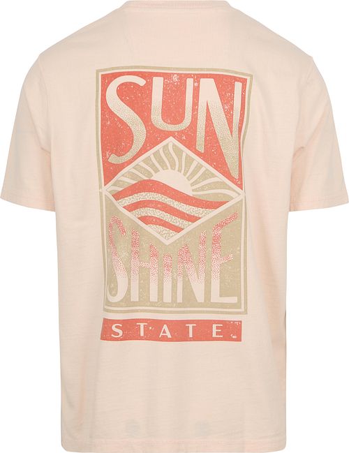 Dstrezzed Ty T-shirt med print i lyserød Product / Achterkant