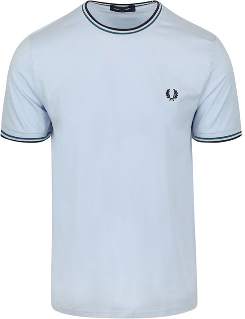 Fred Perry M1588 Twin Tipped T-shirt Licht blauw Product