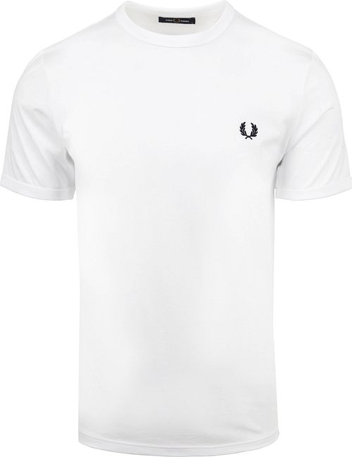 Fred Perry Ringer T-Shirt Weiß Product
