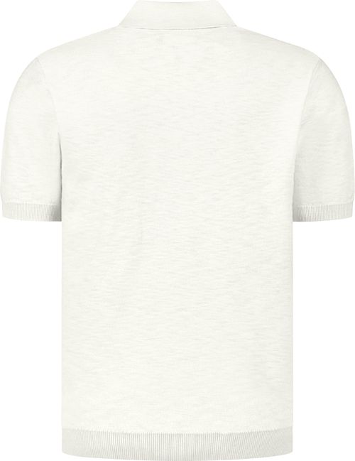 Koszulka polo No Excess z bawełny slub w kolorze khaki Product / Achterkant