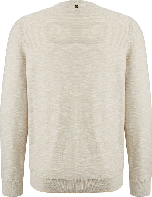 PME Legend Stickgarn Pullover Ecru Product / Achterkant