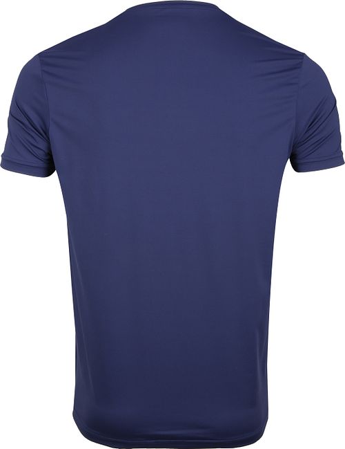 Save The Duck T-shirt Blå Stretch Tekst Product / Achterkant