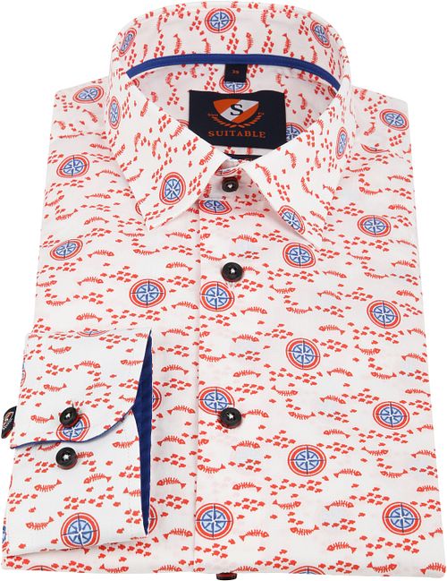 Suitable Overhemd Kompas Rood Product / Detail
