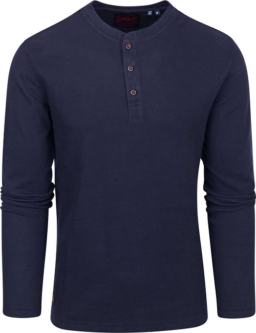 Superdry Vaffel T-Skjorte Navy Product