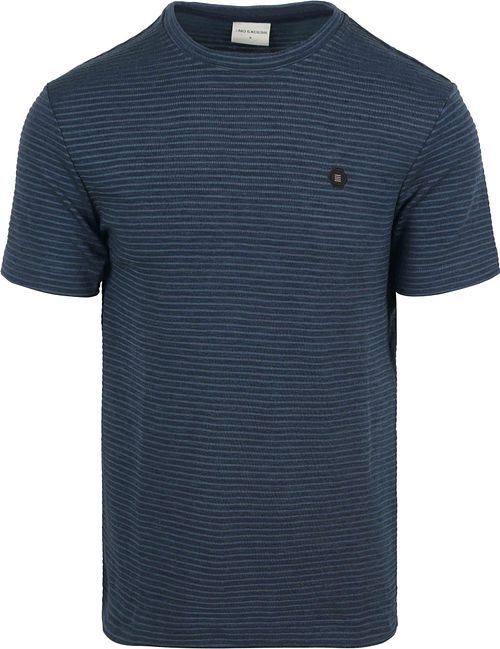 T-Shirt No Excess Velvet Stripes Navy Product