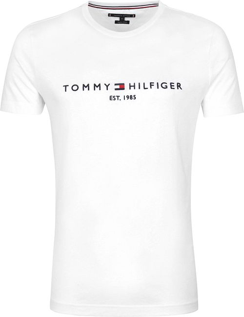 Tommy Hilfiger T-Shirt z logo w kolorze białym Product