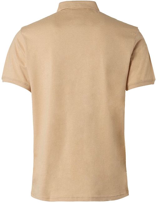 No Excess Polo i beige linned Product / Achterkant