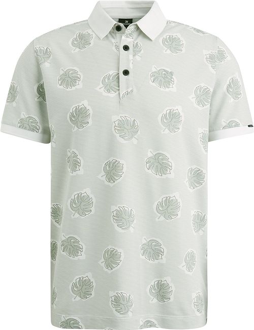 Polo piqué Vanguard con stampa verde chiaro Product