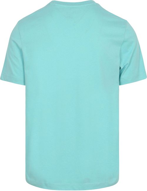 Tommy Hilfiger T-shirt Essential Aqua Blue Product / Achterkant