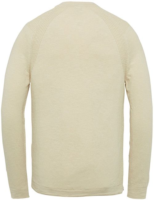 Jersey de lino Cast Iron en beige Product / Achterkant