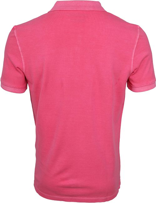 Marc O'Polo Poloshirt Garment Dyed Ibis Pink Product / Achterkant